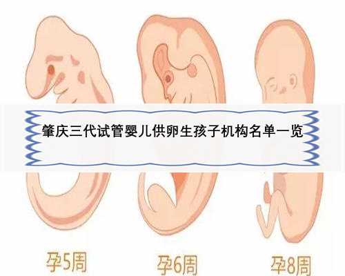 肇庆三代试管婴儿供卵生孩子机构名单一览
